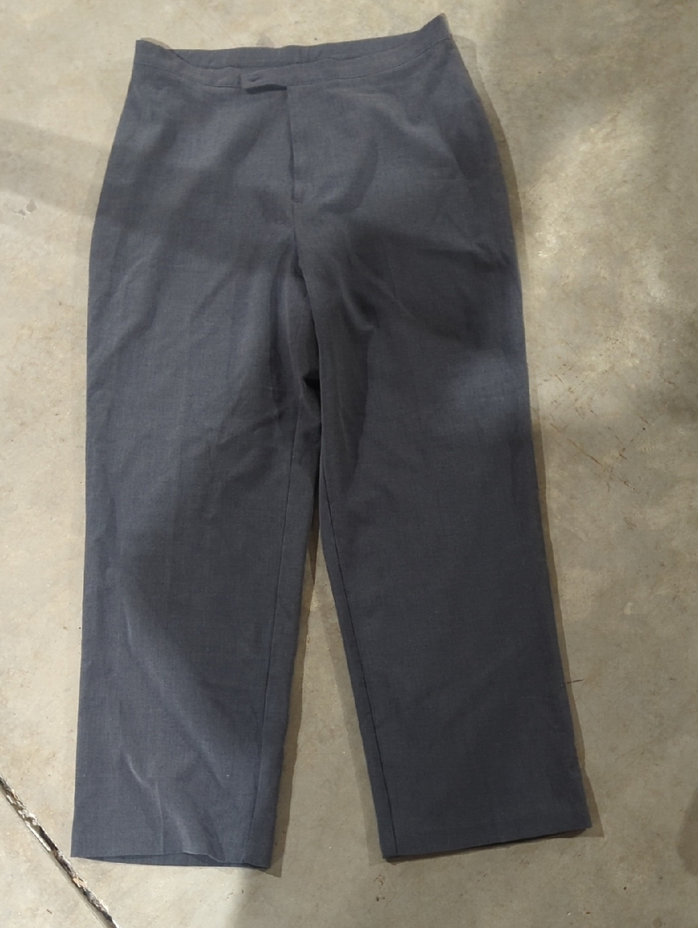 Straight-Leg Dress Pants - Charcoal Gray